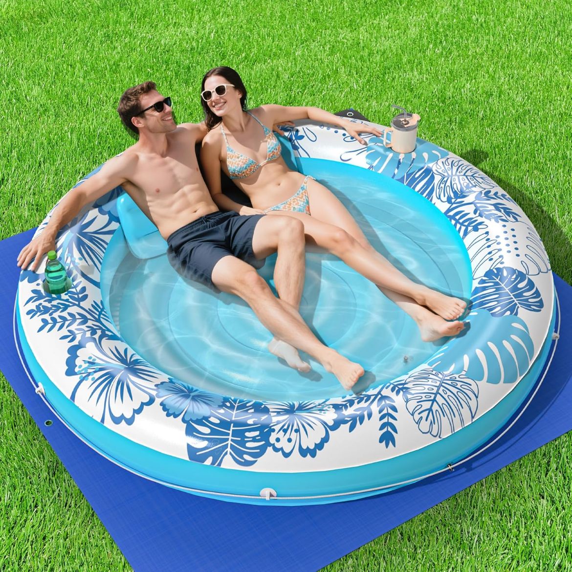 Inflatable Tanning Pool Lounger Float